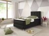 Boxspringbett KN007 90x200 cm Webstoff Schwarz Bild 2