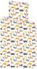 Baby Kinder Bettwäsche Tiere Giraffe Hund Katze Huhn Fuchs Kuh Bettdecke 100x140 + Kopfkissen 40x45 cm, 100% Baumwolle Bild 1