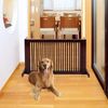 COSTWAY Absperrgitter Hunde Schutzgitter Holz Tuerschutzgitter Hundeabsperrgitter 104-203cm verstellbar Bild 3