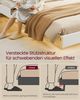 VASAGLE Bettgestell, Doppelbettgestell, 167 x 213 cm, schwebender visueller Effekt, Bett mit LED-Beleuchtung, hohem Kopfteil, Ladestation, modern, wolkenweiß Bild 5