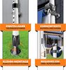 KESSER® Klemmmarkise mit Handkurbel Balkon, Balkonmarkise ohne Bohren, UV-beständig höhenverstellbar wasserabweisend, Sonnenschutz, Terrassenüberdachung, einfache Montage 250cm Bild 3