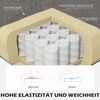 HOMCOM Ecksofa in L-Form, 3-Sitzer, Federkern, hochdichter Schaumstoff, für Wohnzimmer, Grau/Braun, 186 x 130 x 84 cm Bild 4