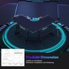 Devoko Gaming Tisch L Form mit Monitorständer, Eckschreibtisch für Gamer, Gaming Schreibtisch L Form, Groß Pc Computertisch, 120x120 cm, Kohlefaser Schwarz Bild 3