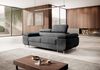 Sofa Set Malta 3-2-1 Samtstoff Grau Bild 4