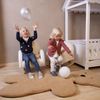 CHILDHOME Teddy-Krabbeldecke Groß 150 cm Beige Bild 4