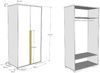 Vipack 'Londen' Kleiderschrank weiß/natur Bild 4