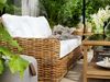 Gartencouchtisch Varm aus Teakholz mit Glasplatte, modern, natur, 100x100 cm, Outdoor Bild 2