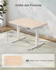 JUMMICO Schreibtisch elektrisch höhenverstellbar mit USB-Ladeanschluss, Beige, 100x60 cm Bild 3