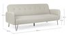Schlafsofa Tejarid mit Stoff-Bezug, modernes Design, beige, gepolstert für 2-3 Personen Bild 3
