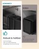 SONGMICS Mülleimer küche, Mülltrennsystem für Unterschrank, 2 x 15 L, Abfalleimer 2 Fächer, ausziehbar, Stahlrahmen, ABS-Deckel, tintenschwarz Bild 5