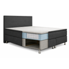 Boxspringbett Berlin 180x200 cm Braun mit Topper-Optik Bild 2