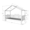 Vipack 'Dallas 1' Hausbett 90x200 cm, natur, mit Bettschublade Bild 4