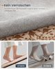 Songmics HOME Teppich rund, rutschfest, flauschig, maschinenwaschbar, Polyester, Filz, TPR, cappuccinobeige, 120 cm Bild 5