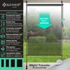 KESSER® Klemmmarkise Senkrechtmarkise außen Ausziehbar & Blickdicht | Vertikalmarkise mit Handkurbel ohne Bohren | Balkon-Sichtschutz & Windschutz für Garten & Terrasse Wasserfest 120 x 310 cm, Transparent / Anthrazit Bild 2