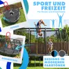 KESSER® Trampolin Outdoor, GS-Zertifikat, Gartentrampolin für Kinder & Erwachsene bis 150 kg mit Sicherheitsnetz, inklusive Tasche, Leiter, Randabdeckung & gepolsterten Netzstangen Anthrazit, Ø 305 cm Bild 4