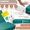 KESSER® Klappmatratze Gästematratze 3-fach Faltmatratze faltbar zum Sitzhocker | Schaumstoff 25kg/m³ extra dick 15cm atmungsaktiv waschbar abnehmbarer Bezug | Matratze inkl. Camping Tragetasche Dunkelgrün, 140 x 195 x 15 cm Bild 4