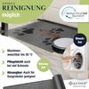 KESSER® Schmutzfangmatte rutschfeste Fußmatte für Innen- & Außenbereich waschbar & wetterfest | Türmatte Wohnungseingang | Teppich für Büro & Vorzimmer | Fußabtreter Fußabstreifer Motiv, Anthrazit / Schwarz, 50x80cm Bild 4
