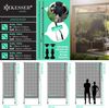 KESSER® Klemmmarkise 200x310 cm, wetterfest, Senkrechtmarkise mit Handkurbel ohne Bohren, Ausziehbar, wasserdicht & UV-beständig, Transparent/Anthrazit Bild 2