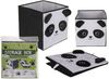 Aufbewahrungsbox Faltbox 27x27x28cm Panda Stoffkorb Polypropylen schwarz / weiß Bild 3