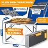 KESSER® Multifunktionstisch Profi 3- teilig, 100x60 cm, Tapeziertisch 90kg Gesamtbelastung, mit Ausziehfunktion Klapptisch Flohmarktisch Beistelltisch Mehrzwecktisch Campingtisch höhenverstellbar Bild 2