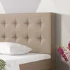 Boxspringbett KN0017 180x200 cm Webstoff Muddy mit Topper-Optik Bild 3