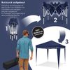 KESSER® Faltpavillon mit Tasche, ohne Beleuchtung, wasserdicht und UV-Schutz 50+, Metall / Polyester blau, 300x300 cm Bild 4