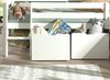 Schubladen-Set, best. aus 2 Schubkästen auf Rollen, MDF weiß lackiert Bild 2