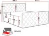 Boxspringbett Schlafzimmerbett EIVOR 180x200cm Hellgrau inkl. Bettkasten Bild 2