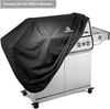 BURNHARD Abdeckhaube für Gasgrill Fat FRED Series 4, wetterfeste Premium Grillabdeckung aus UV-beständigem Polyester mit PVC-Beschichtung, wasserabweisend & passgenau, Schwarz Bild 2