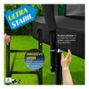 KESSER® Trampolin Gartentrampolin | TÜV Rheinland GS Zertifiziert | Kindertrampolin bis 150 kg | Komplettset mit Sicherheitsnetz, Leiter, Randabdeckung, Seitentasche & Zubehör 244 cm, Orange / Anthrazit Bild 5
