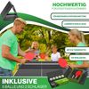 KESSER® Tischtennisplatte Mini mit Tischtennisschläger-Set, Tischtennisbällen und TT-Netz | Indoor | Unterwegs, laminierte Platte + klappbar – Kofferdesign, Kinder und Erwachsene – 153 x 76,5 cm Schwarz / Schwarz Bild 2