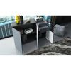 Vladon 'Ben V3' Sideboard mit 3 Türen und 2 Schubladen, Schwarz matt/Weiß matt, 117 x 74 x 36 cm Bild 5