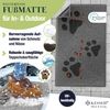 KESSER® Schmutzfangmatte rutschfeste Fußmatte für Innen- & Außenbereich waschbar & wetterfest | Türmatte Wohnungseingang | Teppich für Büro & Vorzimmer | Fußabtreter Fußabstreifer Motiv, Anthrazit / Schwarz, 50x80cm Bild 5