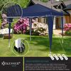 KESSER® Faltpavillon mit Tasche, ohne Beleuchtung, wasserdicht und UV-Schutz 50+, Metall / Polyester blau, 300x300 cm Bild 5