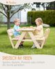 Pinolino 'Nicki für 4' Kindersitzgarnitur mit Lehne, Massivholz natur, 105 x 51 x 90 cm Bild 3