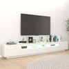 vidaXL TV-Schrank mit LED-Leuchten Weiß 260x35x40cm 3081915 Bild 4