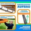 KESSER® Trampolin Randabdeckung, 100% UV-beständig, reißfest, Federabdeckung, Orange, ‎244 x 244 x 2 cm Bild 2