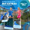 KESSER® Trampolin Outdoor, GS-Zertifikat, Gartentrampolin für Kinder & Erwachsene bis 150 kg mit Sicherheitsnetz, inklusive Tasche, Leiter, Randabdeckung & gepolsterten Netzstangen Blau, Ø 427 cm Bild 4