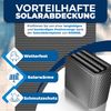 KESSER® Pool Solarabdeckplane, Stärke 120µm, zuschneidbar, inkl. 1x Schere, 1x Lochzange & 12x Ösen, Kunststoff Schwarz, Ø 366 cm Bild 4
