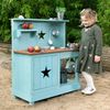 MUDDY BUDDY® 'Geniale Outdoor Spiel- und Matschküche \"Adventurer Star\"', (LxBxH): 80 x 40 x 90 cm, ab 3 Jahren, in natur/petrolblau Bild 3