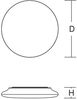 RZB LED Deckenleuchte / Wandleuchte, Kunststoff weiß, IP40, 17 W, 1750 lm, 3000/4000/5700 K, Ø 300 mm Bild 3