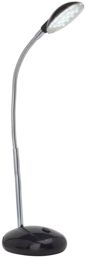 BRILLIANT Lampe Timmi LED Tischleuchte schwarz | 1x2W LED integriert, (100lm, 6000K) | Mit Druckschalter an der Basis Bild 1