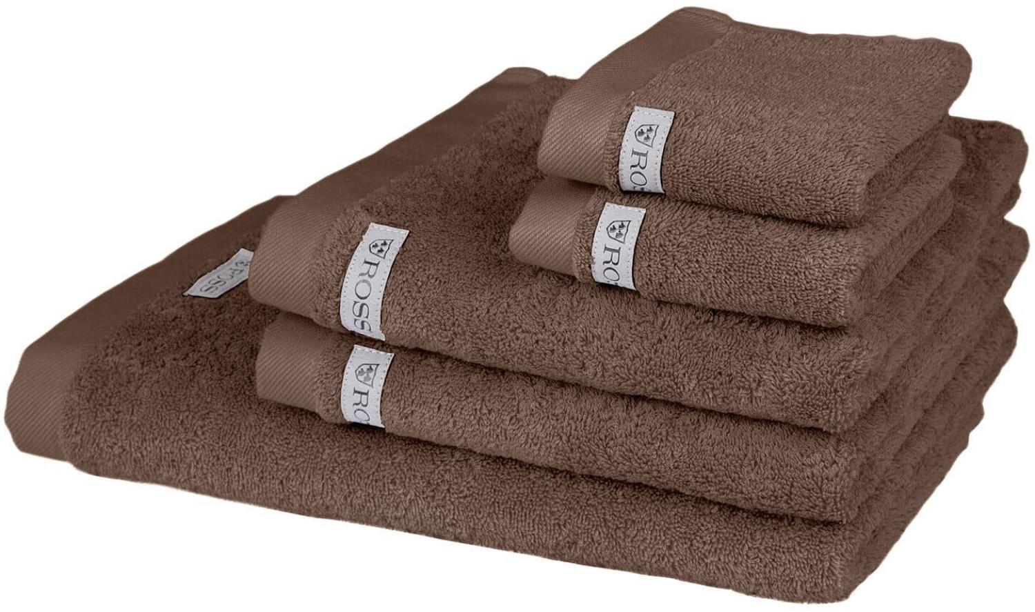 Ross Uni-Walk Handtücher Sinfonie 4009, Set 5-tlg | 2x Gästetuch 30x50 cm + 2x Handtuch 50x100 cm + 1x Duschtuch 70x140 cm | taupe Bild 1