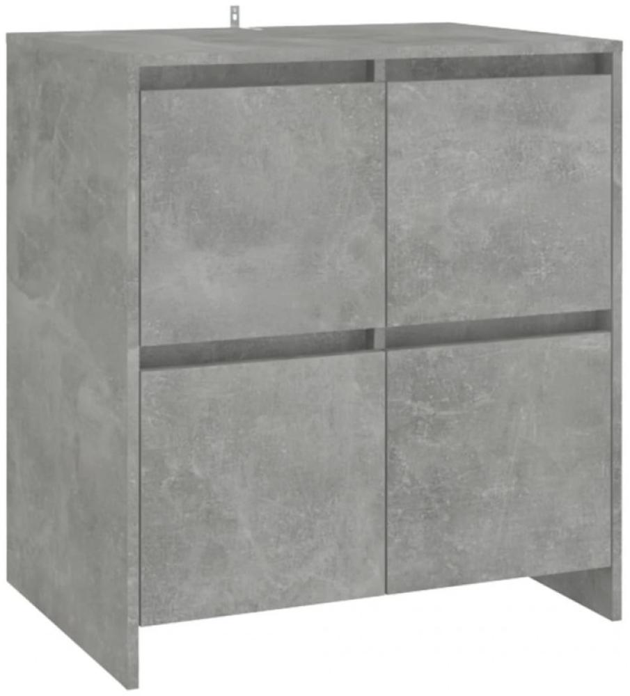Sideboard Betongrau 70 x 41 x 75 cm Holzwerkstoff [809768] Bild 1