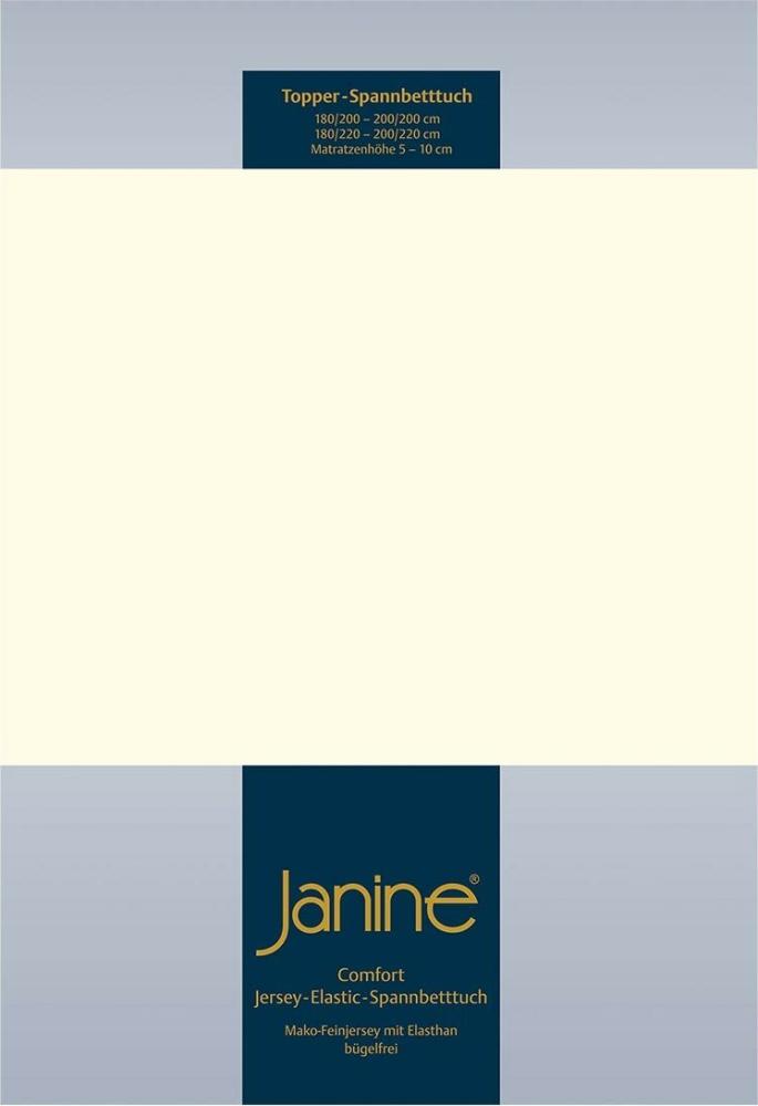 Janine Topper Comfort Jersey Spannbetttuch|140x200 cm - 160x220 cm| natur Bild 1