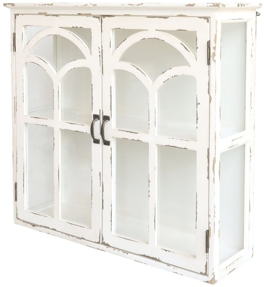 Chic Antique Wandregal Vintage Wandregal Geschirrschrank Landhaus Colette Used-Look Bild 1
