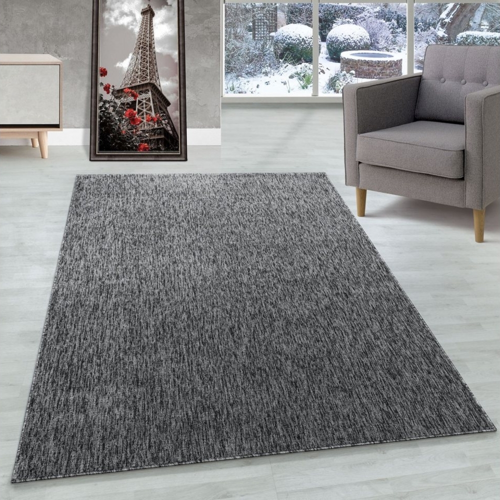 Carpettex Schlingenteppich Unicolor - Einfarbig, Läufer, Höhe: 7 mm, Kurzflor Schlingen Teppich Wohnzimmer Einfarbig Modern Bild 1