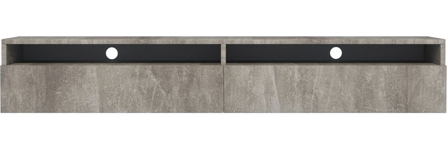 Selsey 'Rednaw' TV-Schrank , Betonoptik mit LED, 180 cm Bild 1