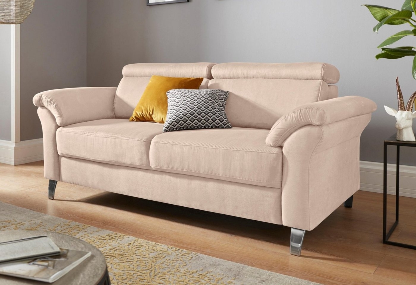 sit&more 2,5-Sitzer Arngast, inklusive Federkern und Kopfteilverstellung Bild 1