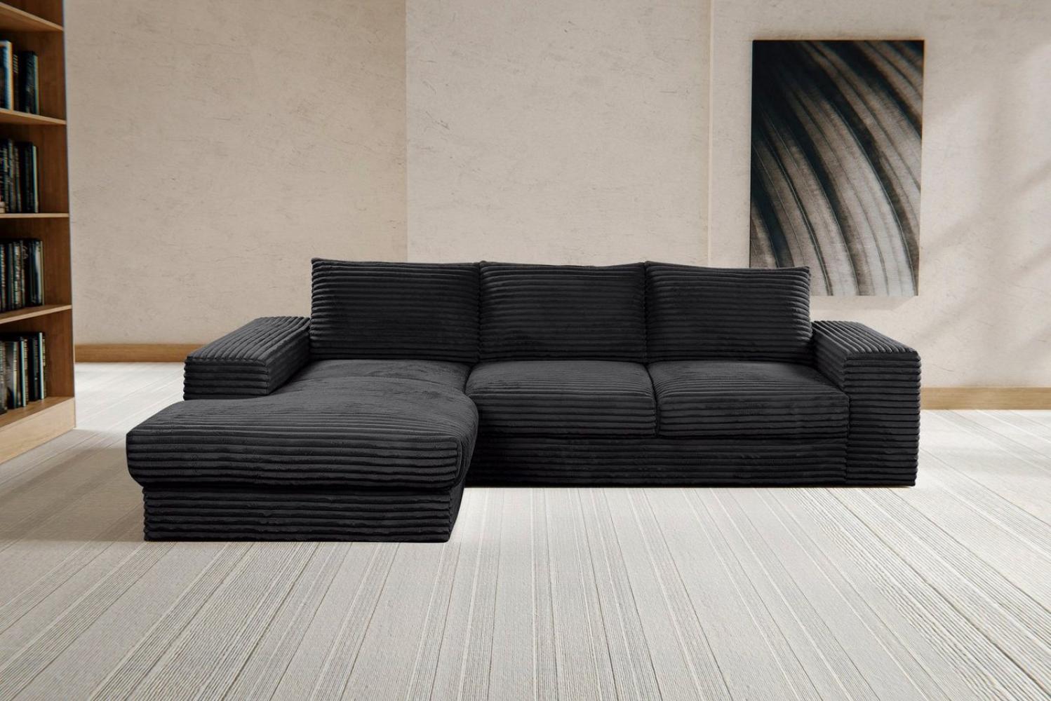 WERK2 Ecksofa Rozzana, Design Ecksofa mit hohem Komfort in trendig-weichem Cord & Breitcord Bild 1